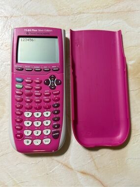 Texas Instruments TI-84 Plus Silver Edition Graphing Calculator - Pink